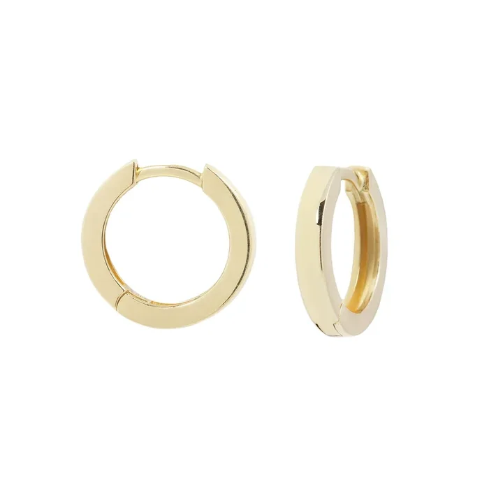 Large Gold Huggie Hoops