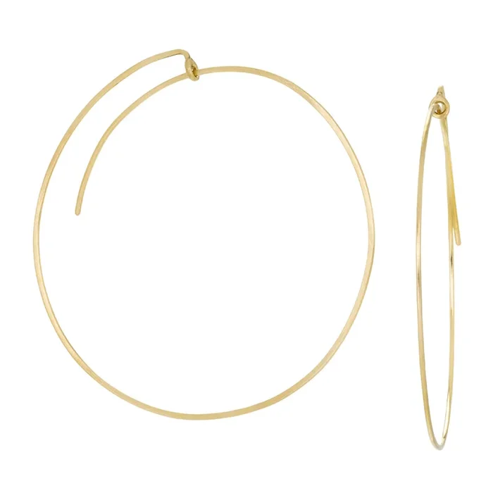 Large Lucky Hoops