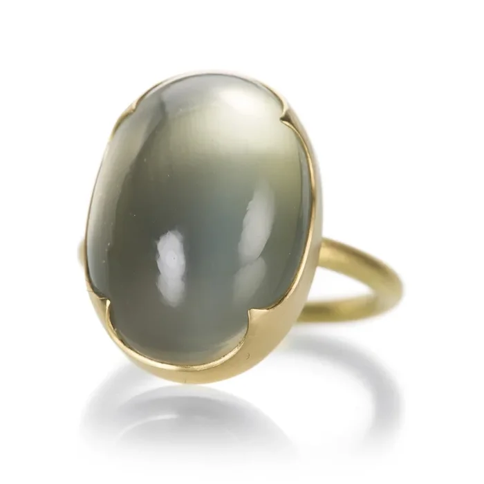 Large Oval Ceylon Moonstone Ring