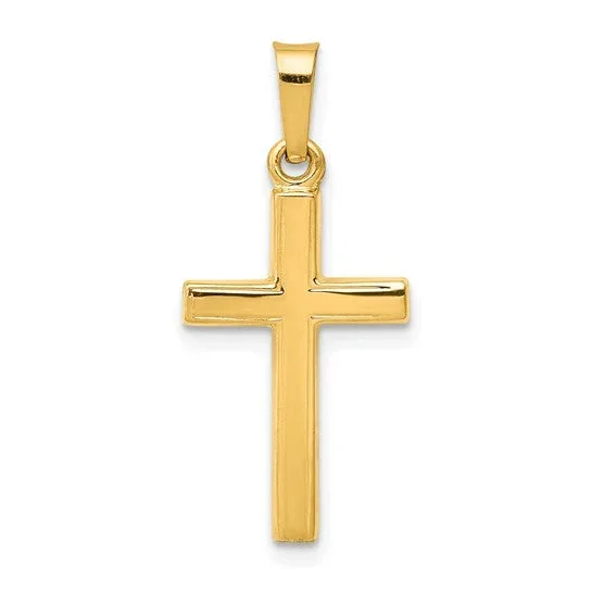 Latin Cross Charm in 14kt Yellow Gold