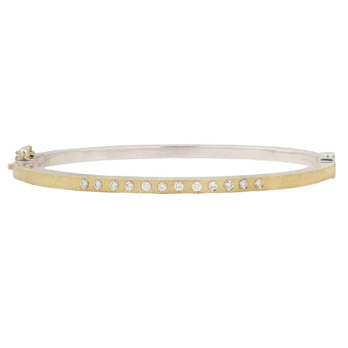 Laura Diamond Gold Bangle