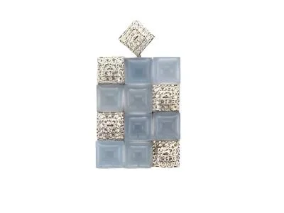 Le Vian Grand Sample Sale Pendant featuring Chalcedony, Vanilla Topaz set in Sterling Silver