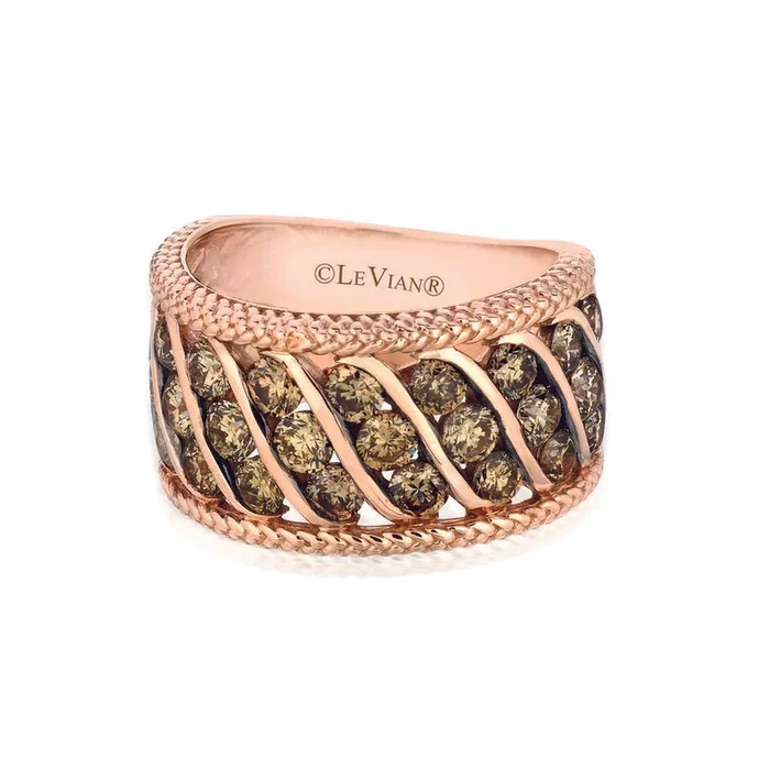 Le Vian Grand Sample Sale Ring featuring Chocolate Diamonds set in 14K Strawberry Gold