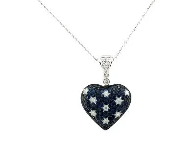 Le Vian Pendant featuring Blueberry Sapphire White Diamonds set in 14K White Gold