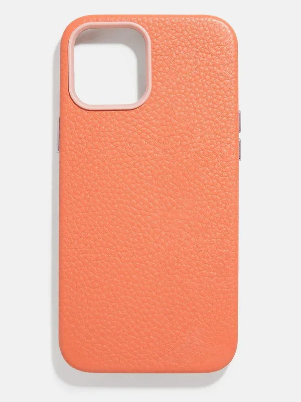 Leather Phone Case – Orange