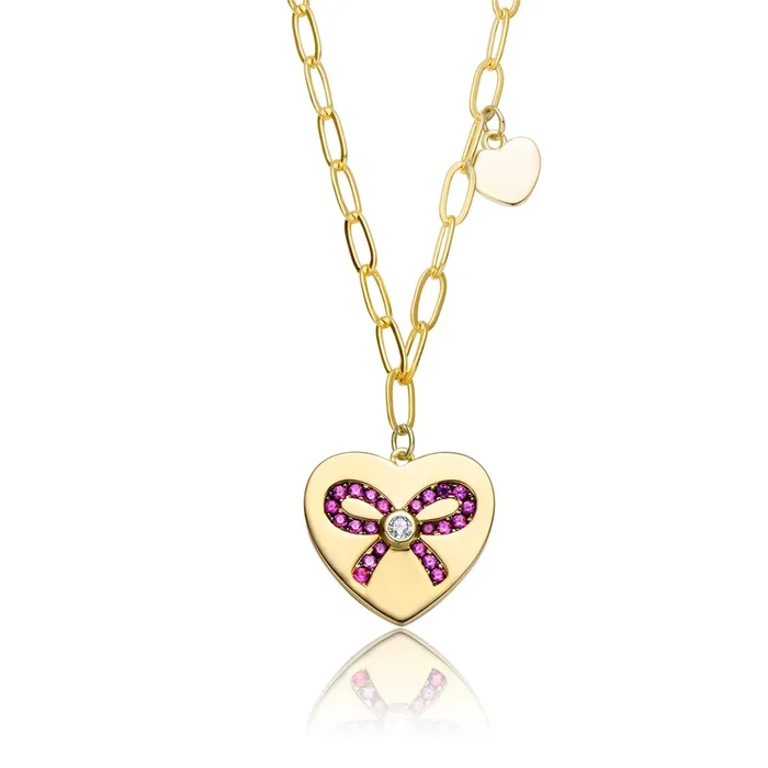 Léonie Ruby Heart Collier Necklace