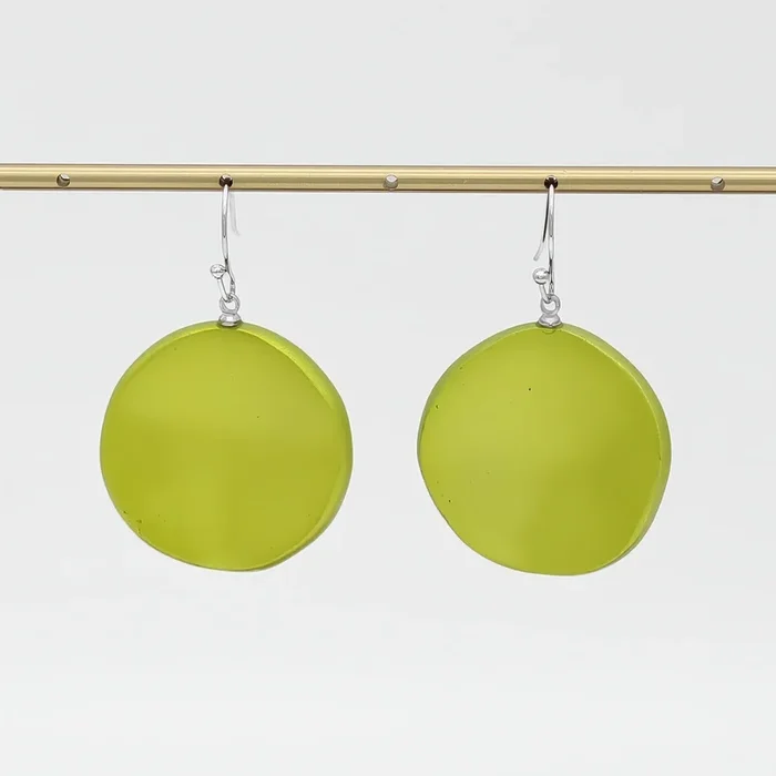 Lime Opaline Drift Earring