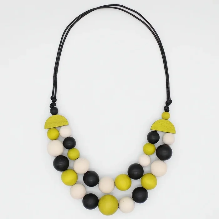 Lime Zuri Round Bead Necklace