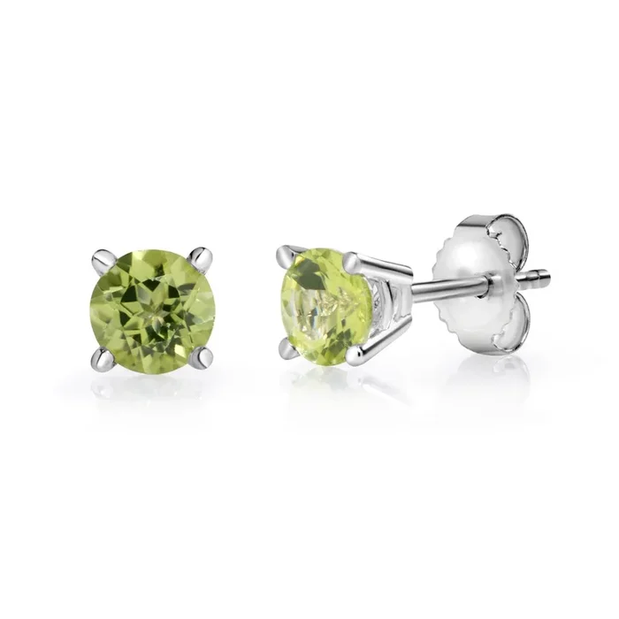 Limefire Peridot 10K Stud Earrings