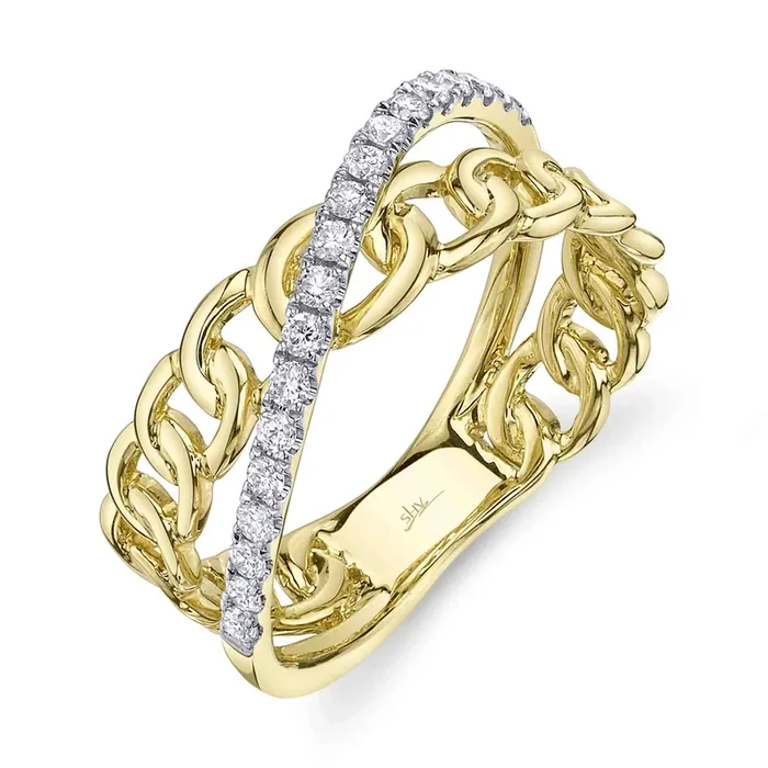 Link Bridge Twisted Ring
