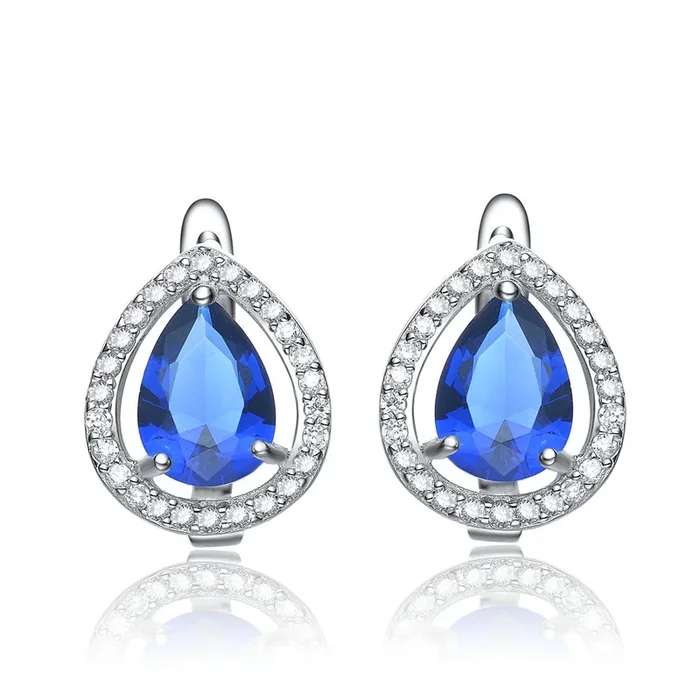 Lisette Sapphire Tear Shape Earrings