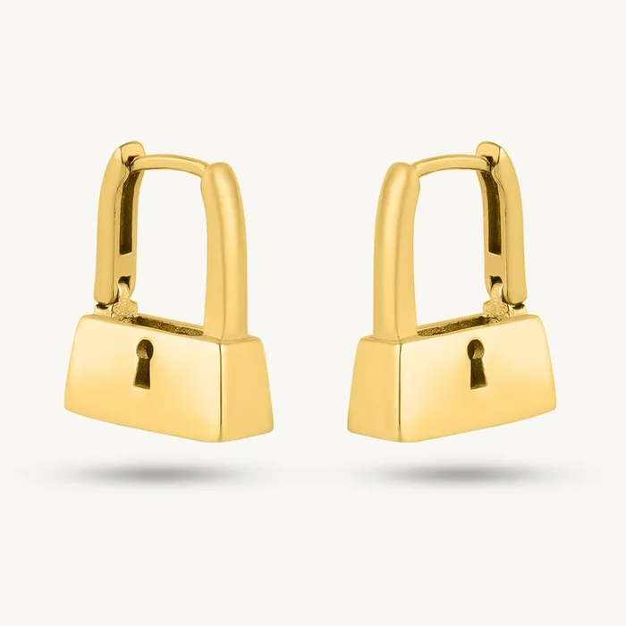 Lock & Luxe Hoop Earrings