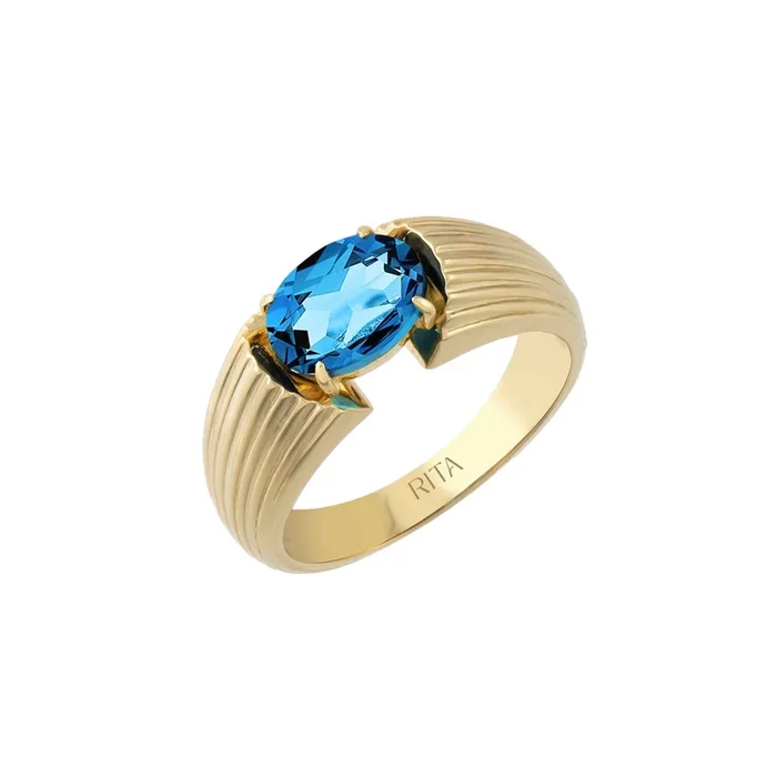 London Blue Gemstone Heirloom Ring