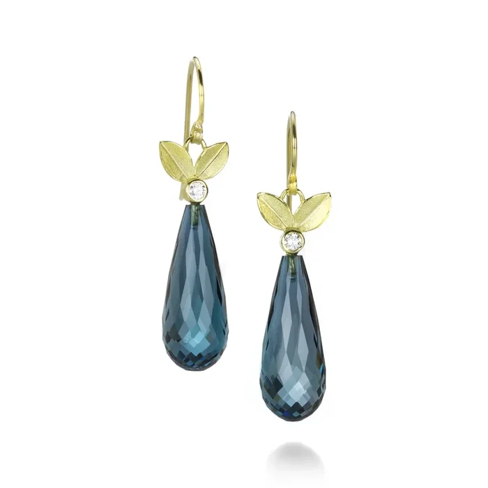 London Blue Topaz Drop Earrings