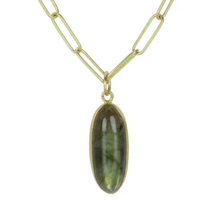 Long Labradorite Pendant (Pendant Only)