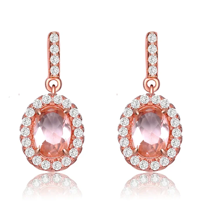 Lorraine Champagne Overlay Earrings