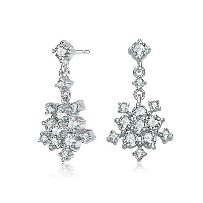 Louise Flower Star Drop Earrings