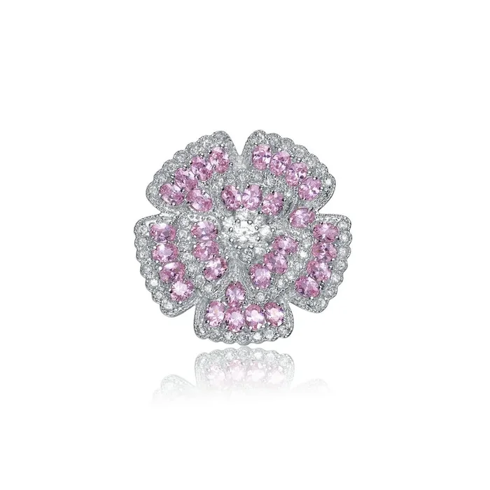 Louise Pink Flower Pin