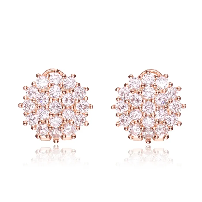 Louise Round Cluster Earrings