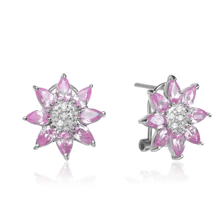 Louise Soleil Pink Sun Earrings