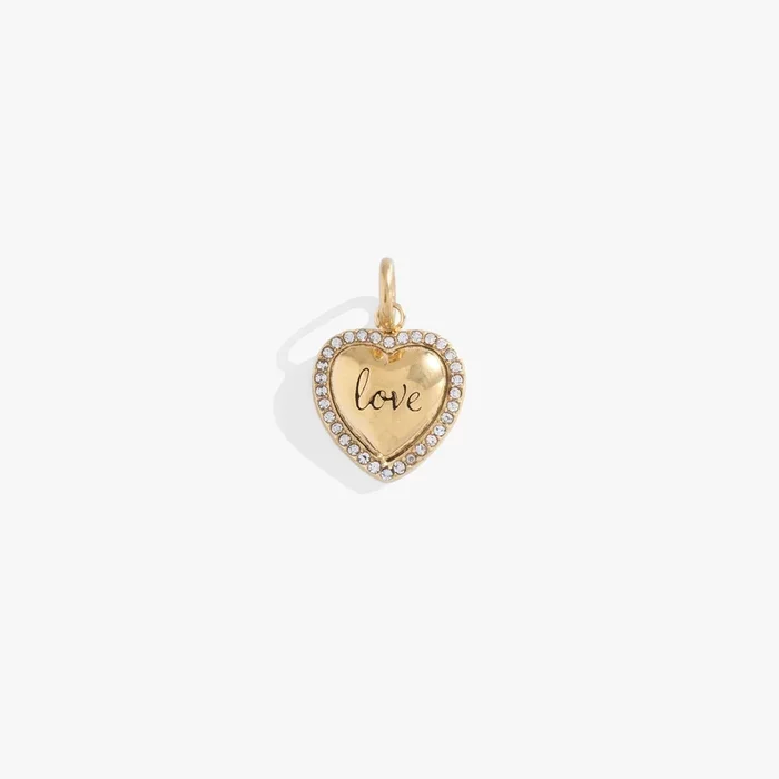 Love Pave Heart Interchangeable Charm
