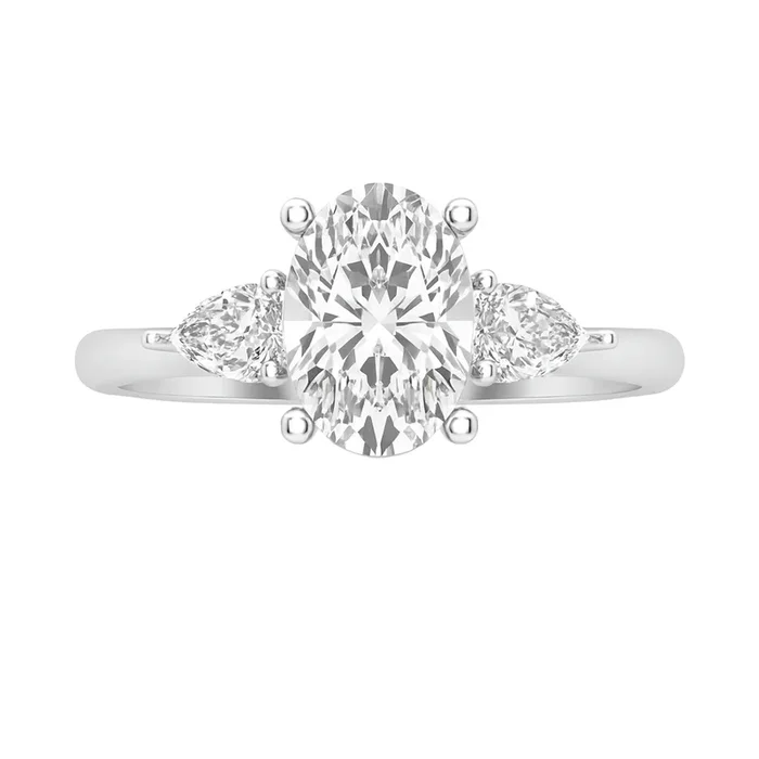 Love Story® Forever Framed Oval Diamond Engagement Ring