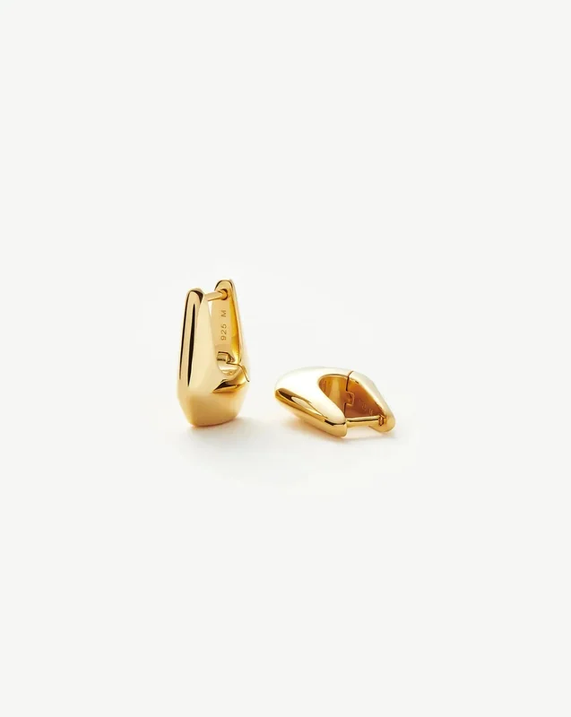 Lucy Williams Arco Small Hoop Earrings | 18k Gold Vermeil