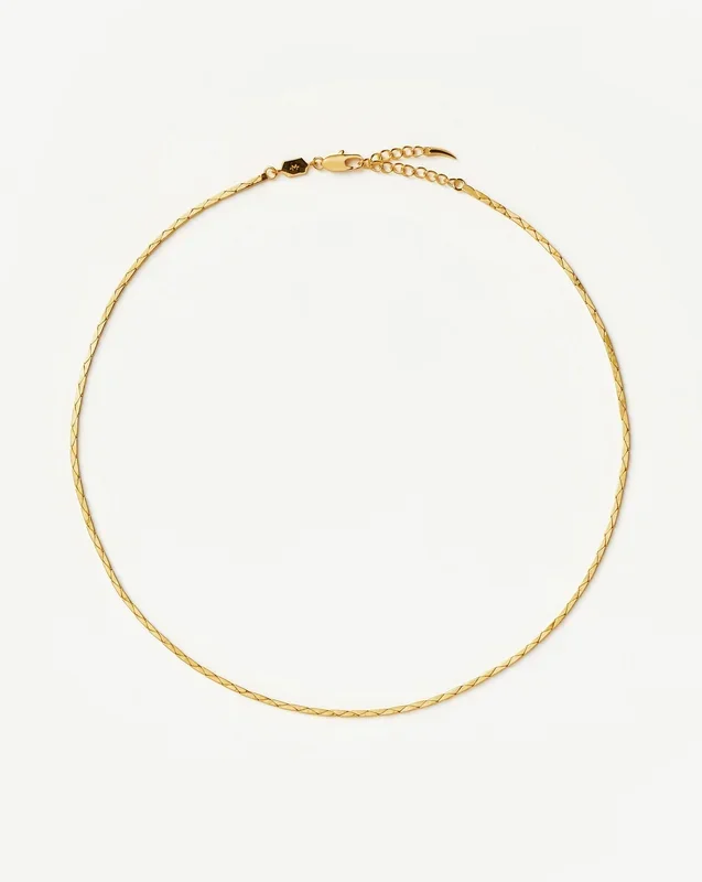 Lucy Williams Cobra Snake Chain Choker | 18k Gold Plated