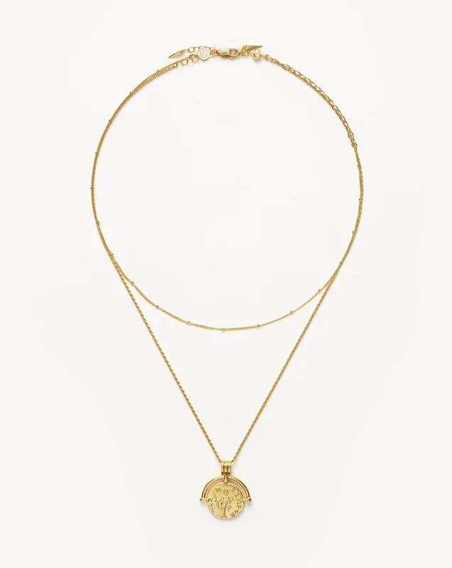 Lucy Williams Roman Arc Chain Necklace Set | 18k Gold Vermeil