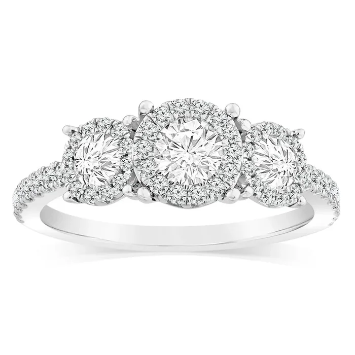 Luminesce Lab Grown 0.95 Carat Diamond Ring in 10ct Gold.
