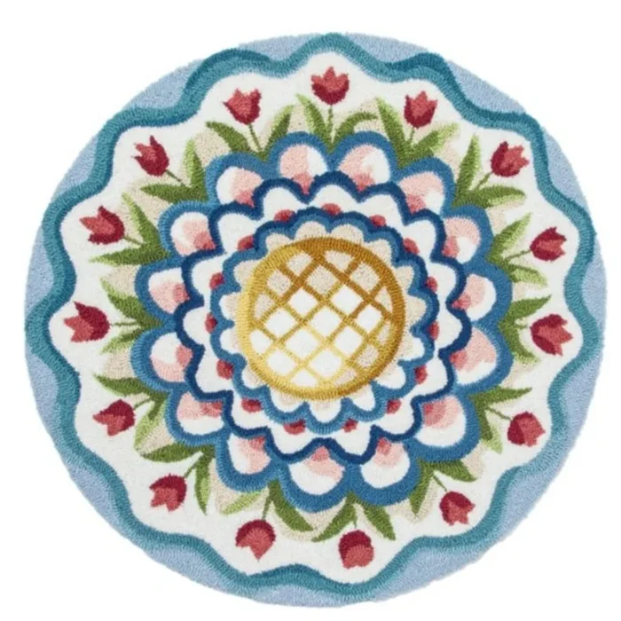 MacKenzie-Childs King Ferry Rug – 3′ round
