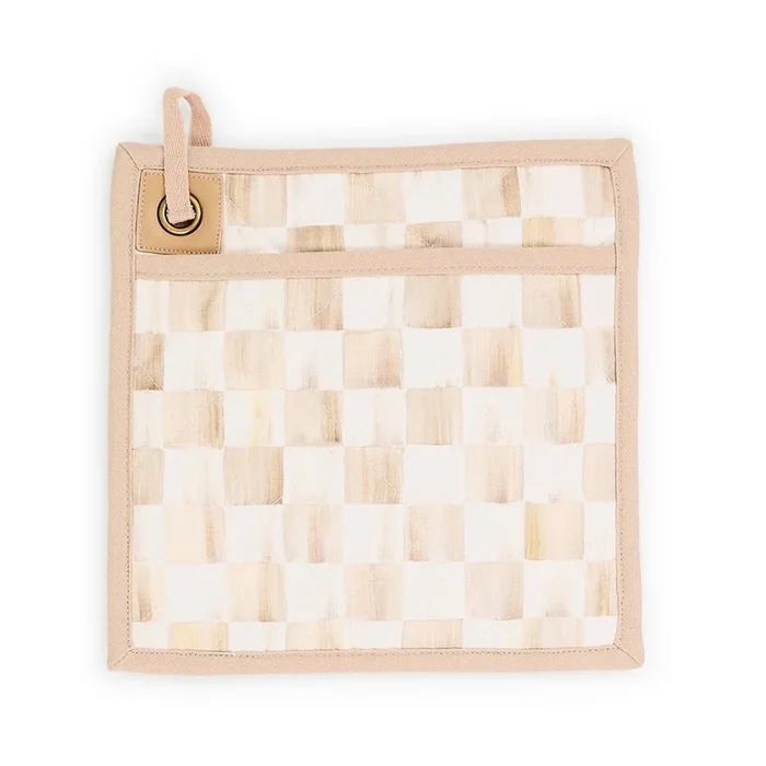 MacKenzie-Childs Mocha Check Potholder