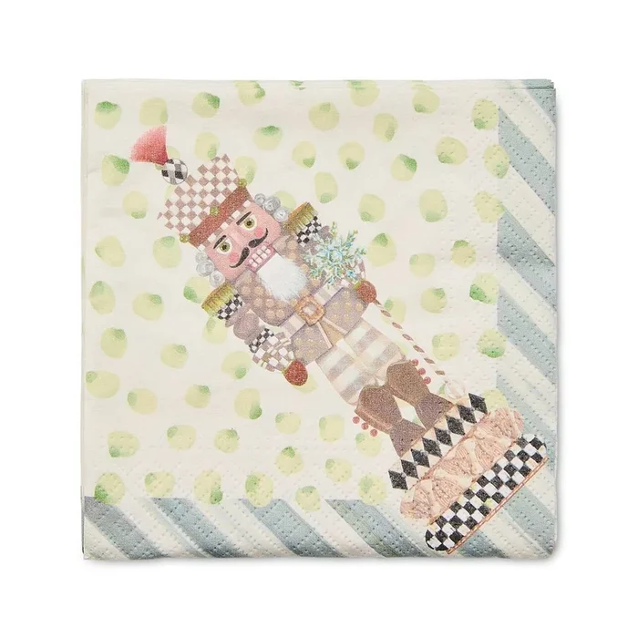 Mackenzie-Childs Nutcracker Cocktail Paper Napkins – Pack of 20