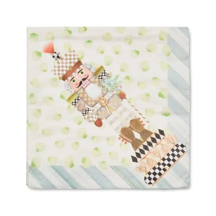 Mackenzie-Childs Nutcracker Dinner Paper Napkins – Pack of 20