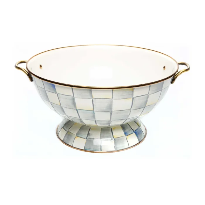 MacKenzie-Childs Sterling Check Everything Bowl