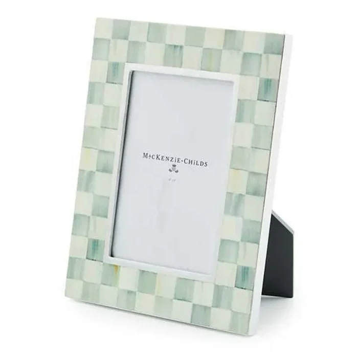 MacKenzie-Childs Sterling Check Lacquer 4″ x 6″ Frame