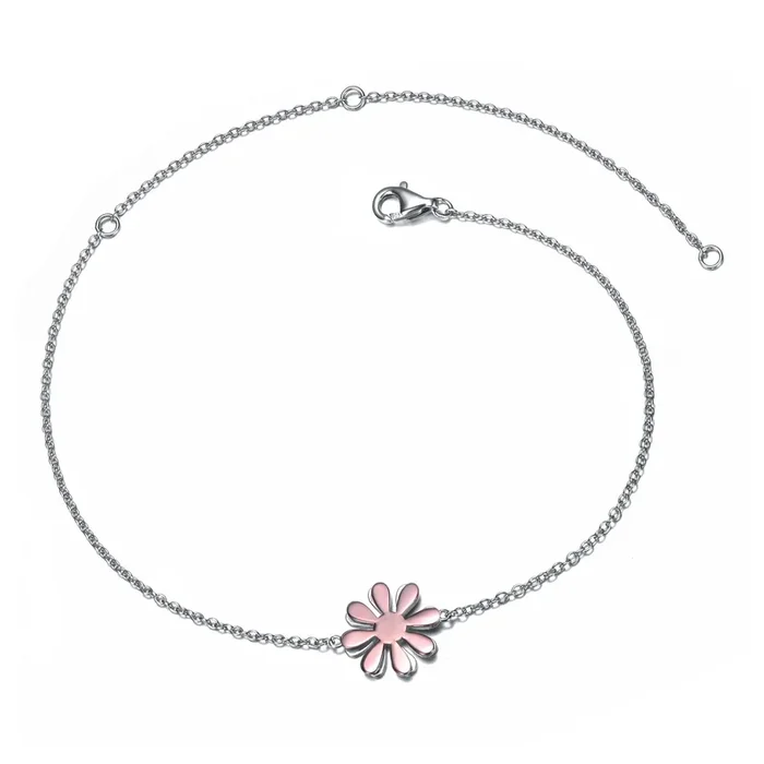 Madeleine Daisy Flower Charm Anklet