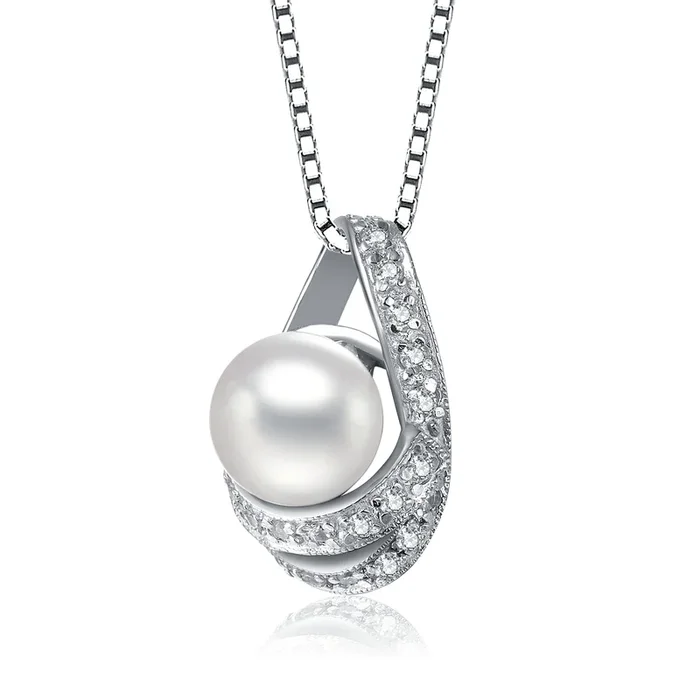 Madeleine Infinity Pearl Pendentif Necklace