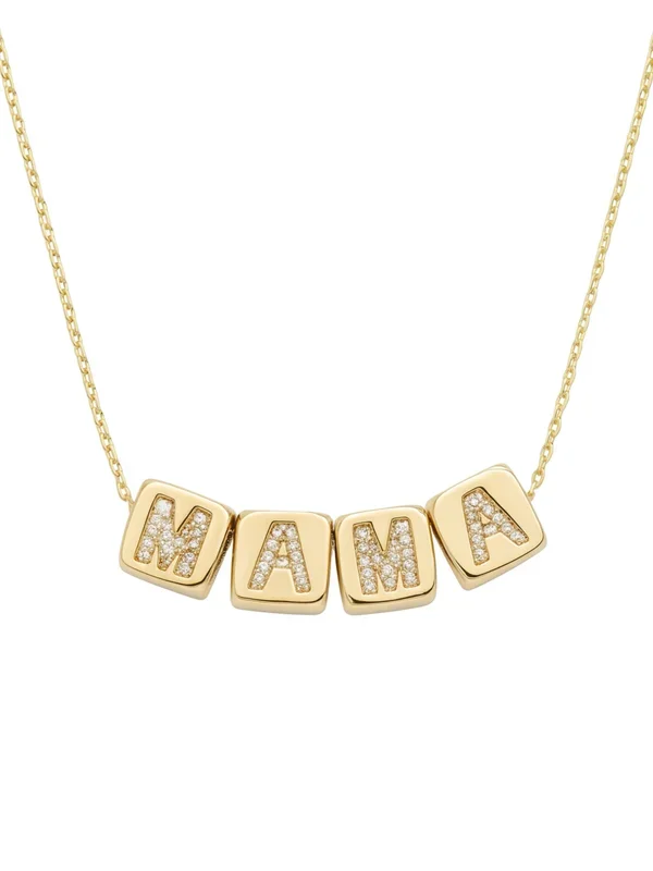 MAMA Block Necklace