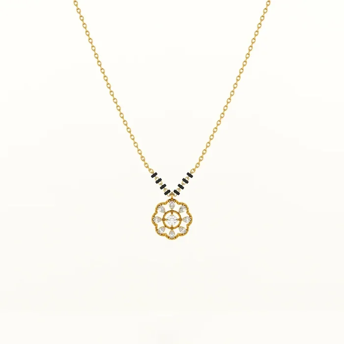Mandala 925 Silver Mangalsutra | BIS Hallmarked | 18k Gold Vermeil