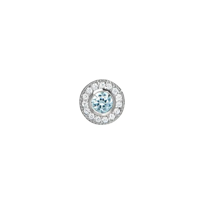 March Birthstone Bracelet Charm