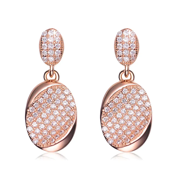 Marguerite Oval Dangle Earrings