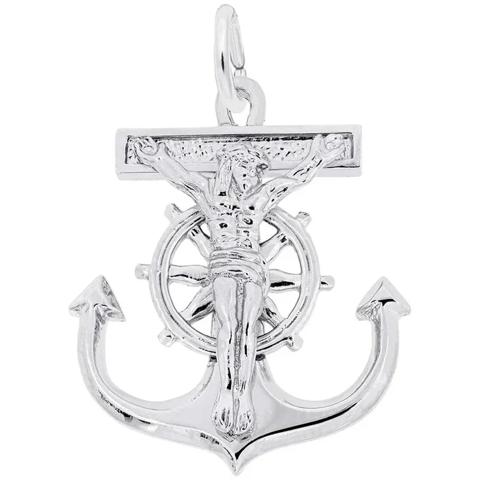 Mariners Cross Charm in Sterling Silver