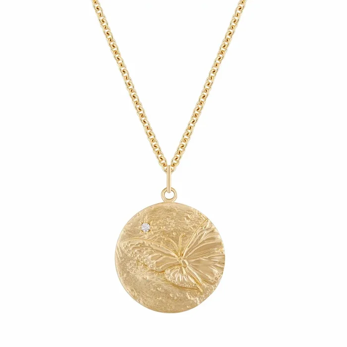 Mariposa Butterfly Pendant Necklace