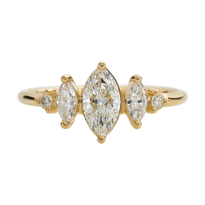 Marquise Diamond Engagement Ring – Art Deco Ring