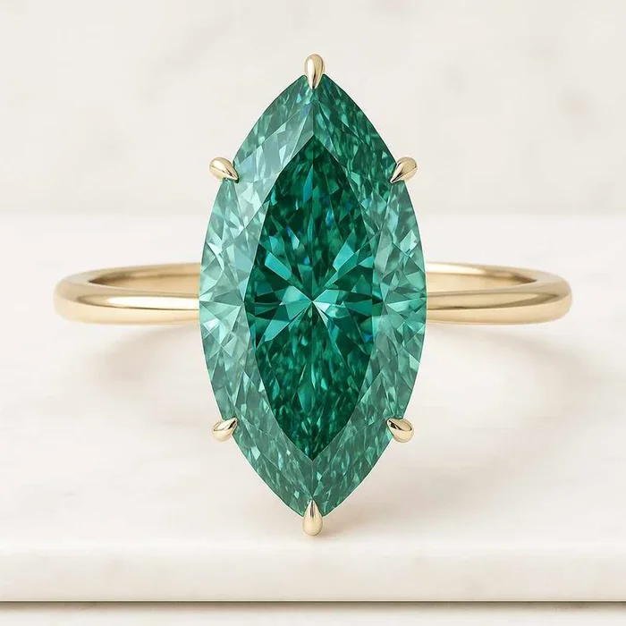 Marquise Lab Grown Diamond Solitaire Ring
