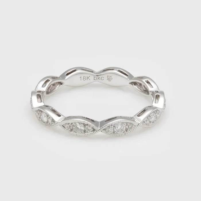 Marquise Shaped Eternity Band
