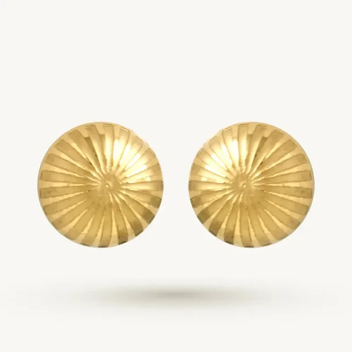 Matte Finish Ball Stud Earring
