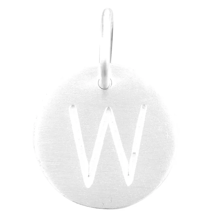 Matte Letter W Charm – FINAL SALE