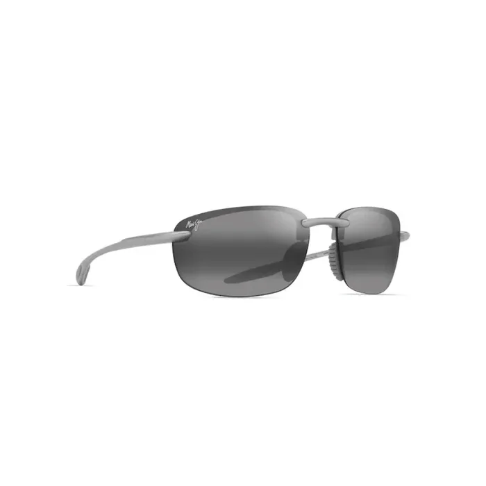 Maui Jim HO’OKIPA ULTRA Polarized Rimless Sunglasses – Metal Matte Silver
